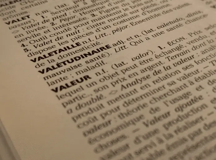 Valeur (Larousse) : Prix selon lequel un objet peut échangé, vendu, et, en particulier, son prix en argent. Valeur (Larousse) : Prix selon lequel un objet peut échangé, vendu, et, en particulier, son prix en argent.