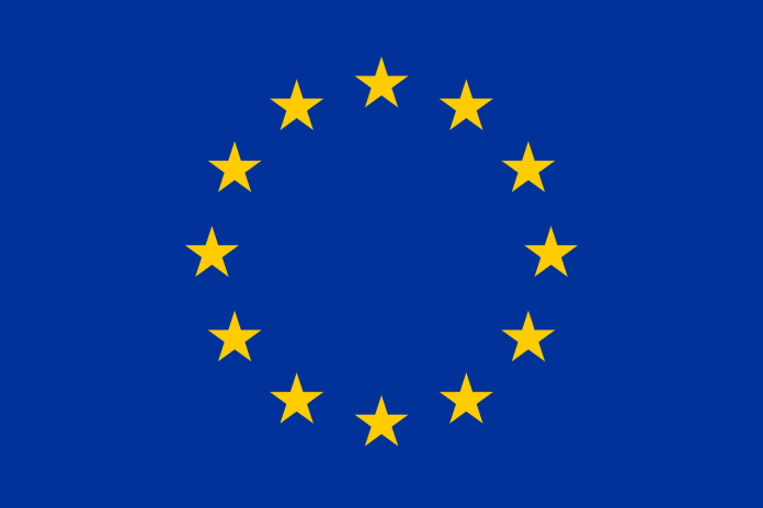Le drapeau européen, symbole de l'Union Européenne