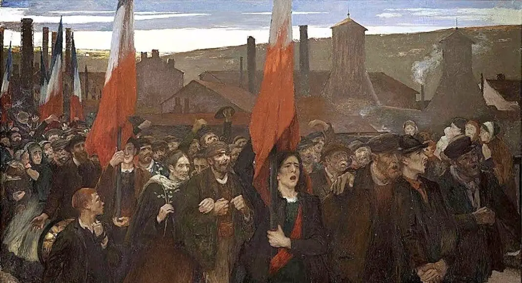 La Grève au Creusot, Jules Adler, 1899, huile sur toile