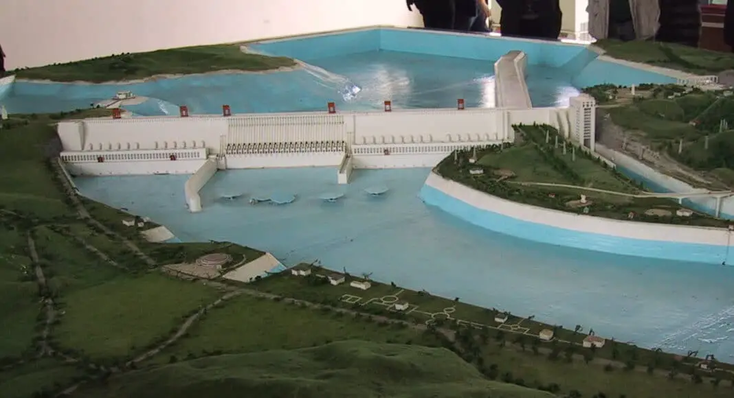 Maquette du barrage des Trois Gorges