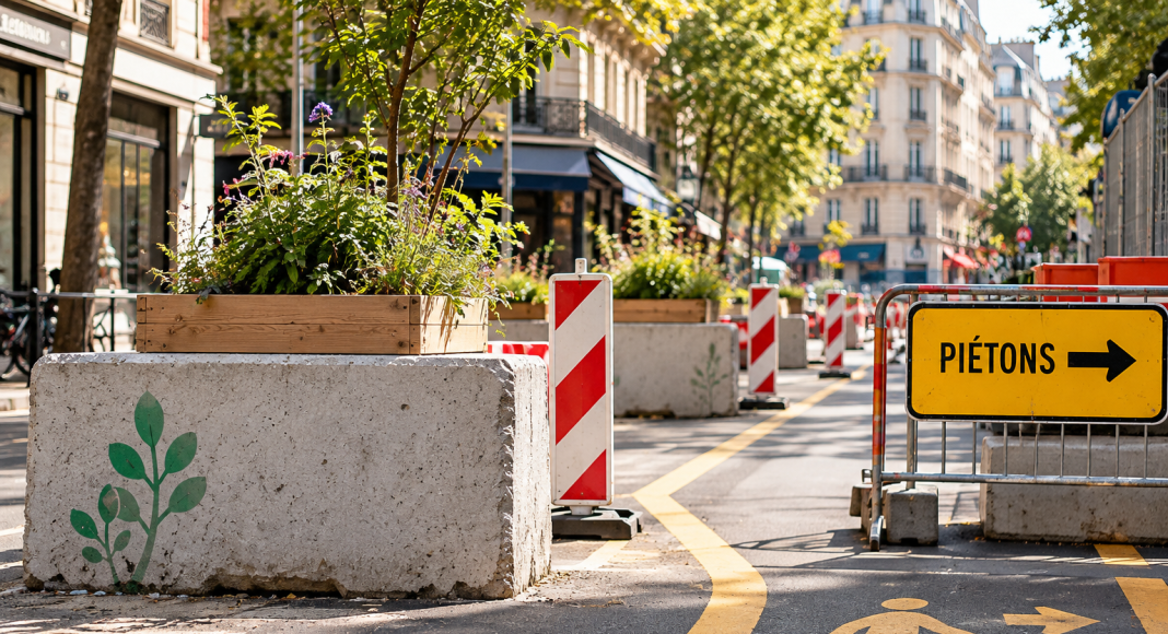 Les jours de manifestation, on découvre au mobilier urbain des usages imprévus. Les urbanistes transforment aussi la rue à leur manière.